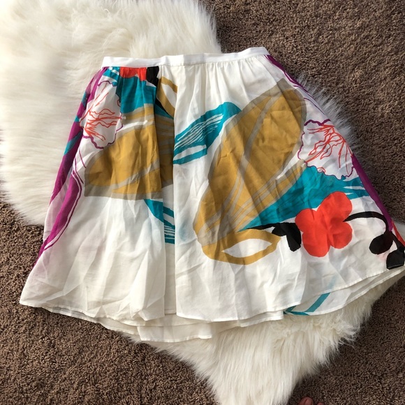 Club Monaco Dresses & Skirts - Floral A-Line Skirt